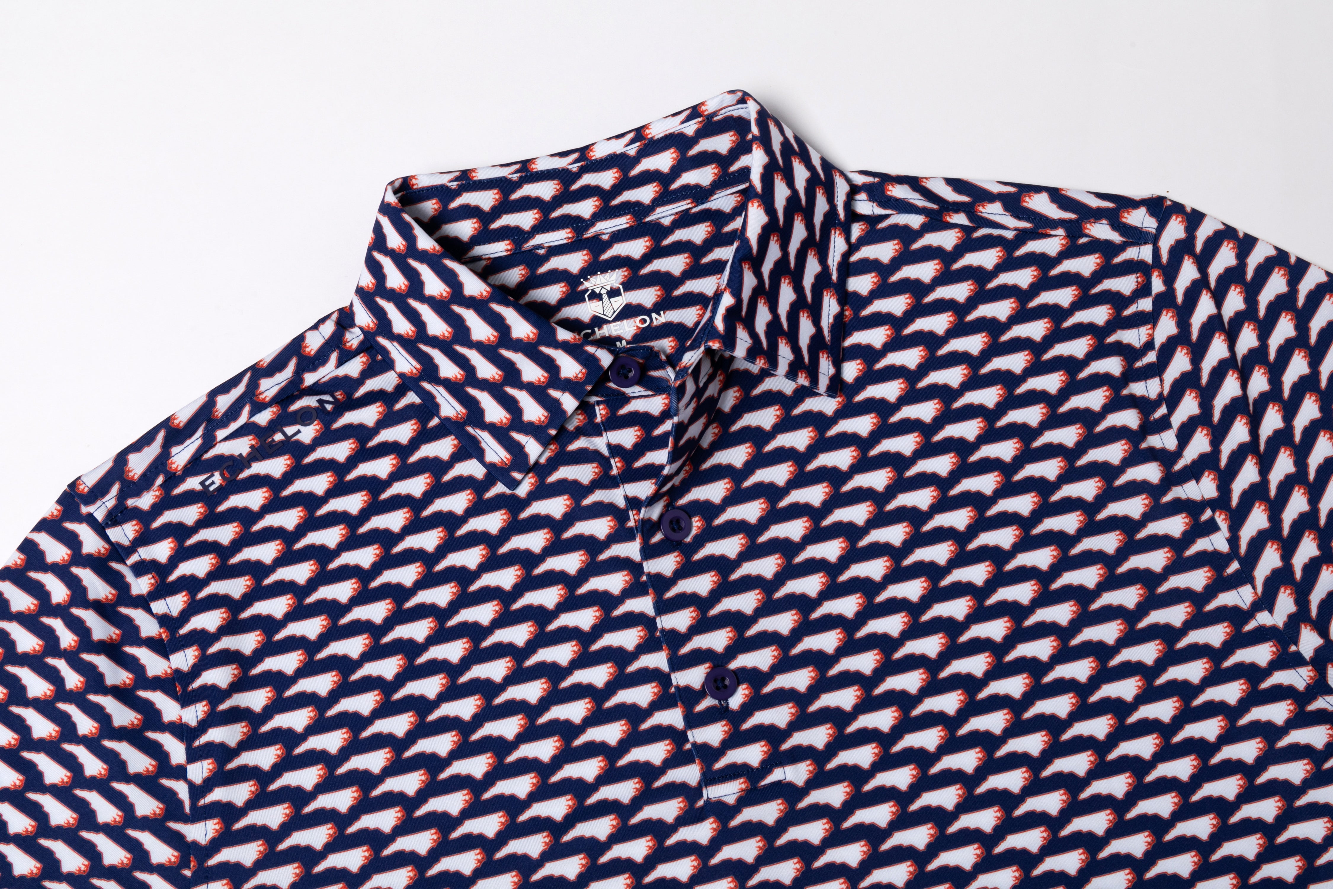 The NC Patriot – Men’s North Carolina State Pattern Golf Polo