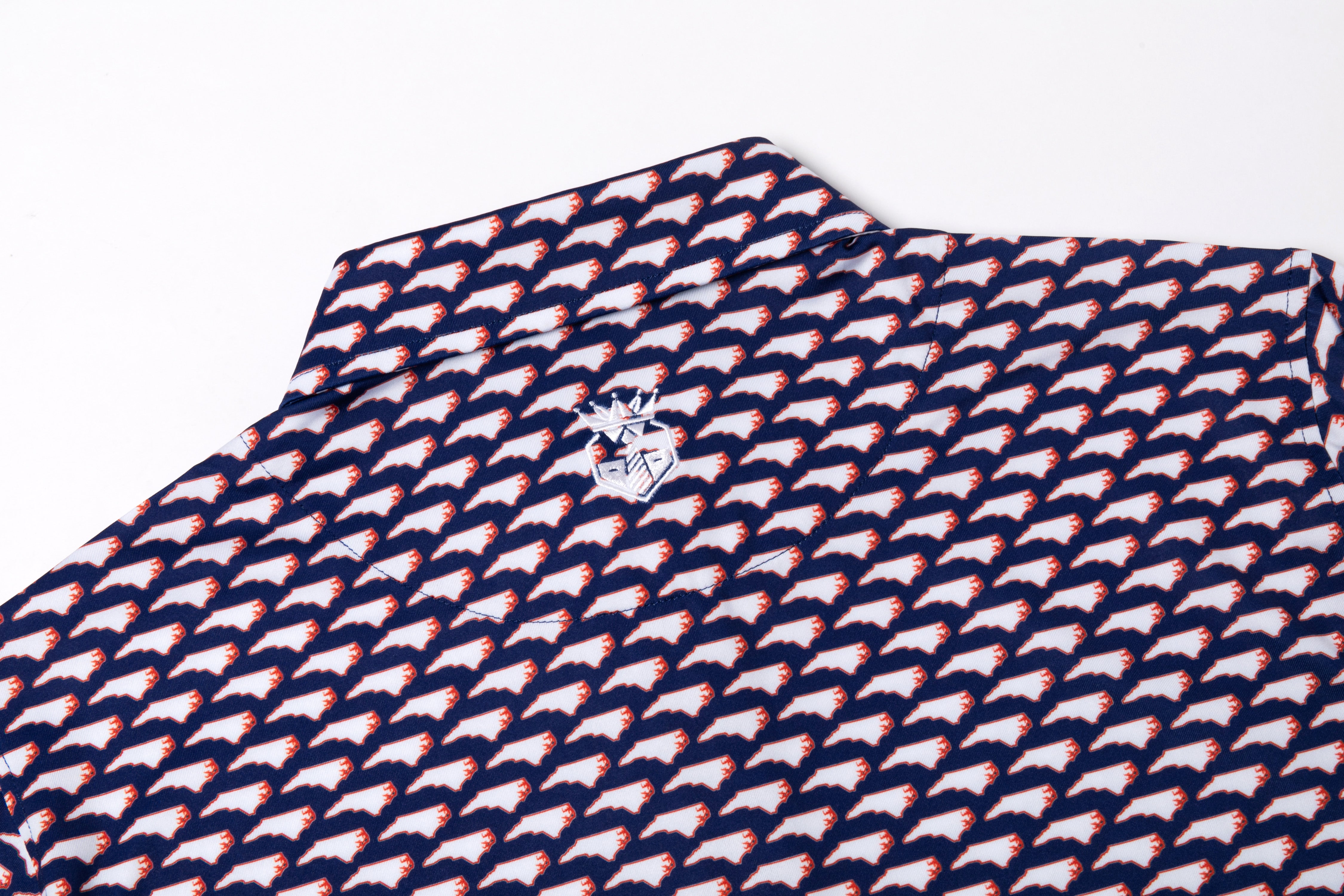 The NC Patriot – Men’s North Carolina State Pattern Golf Polo