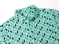 First In Show – Men’s Golf Polo with Labrador Retriever Print