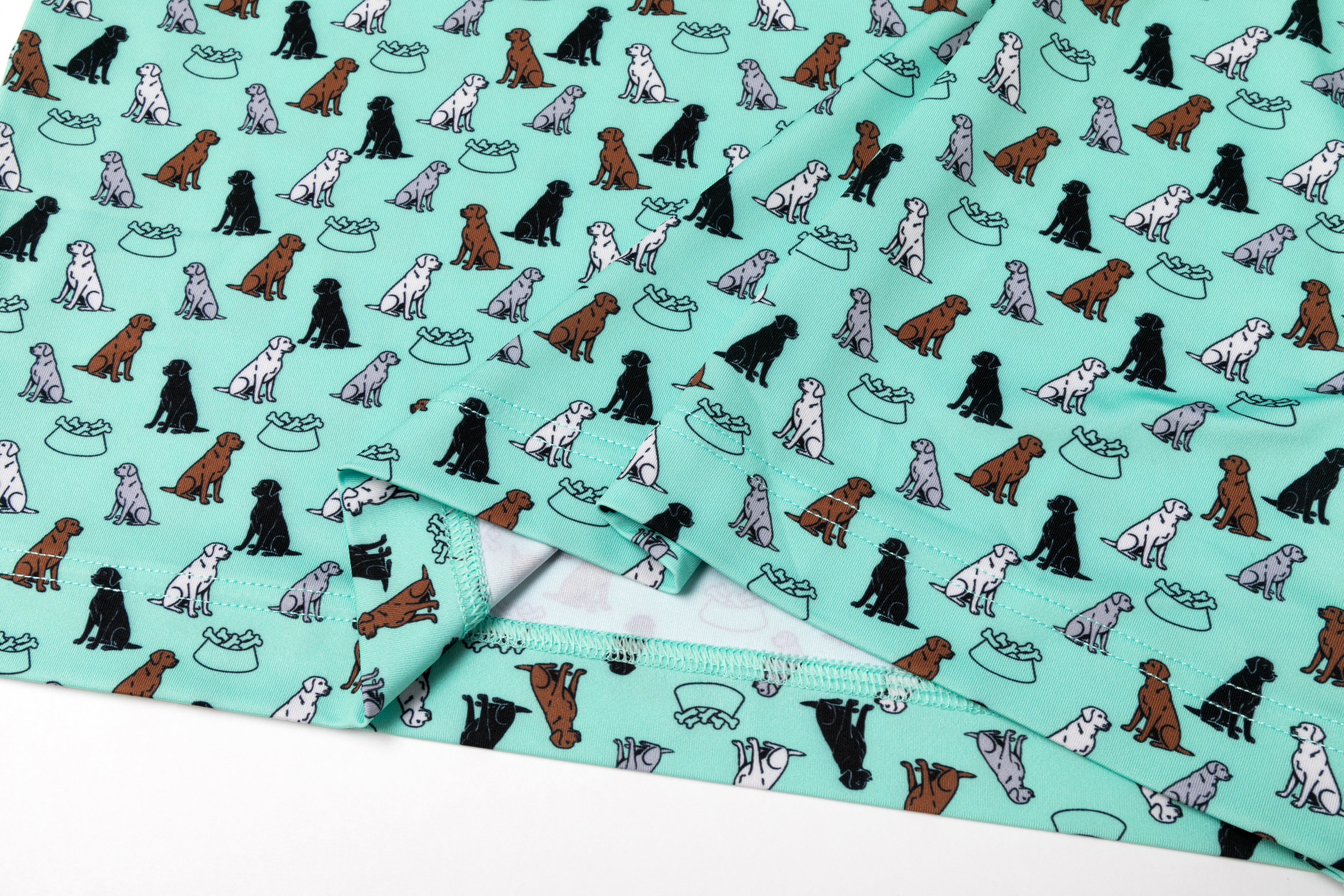 First In Show – Men’s Golf Polo with Labrador Retriever Print