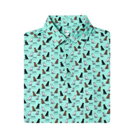 First In Show – Men’s Golf Polo with Labrador Retriever Print