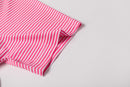 The Catalyst – Men’s Pink & White Striped Golf Polo