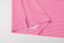 The Catalyst – Men’s Pink & White Striped Golf Polo