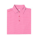 The Catalyst – Men’s Pink & White Striped Golf Polo