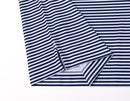 Stripe Show – Men’s Navy & White Striped Golf Polo
