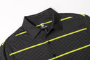 Don’t Do Average – Men’s Grey & Yellow Performance Golf Polo