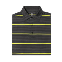 Don’t Do Average – Men’s Grey & Yellow Performance Golf Polo