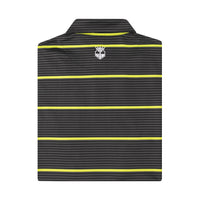 Don’t Do Average – Men’s Grey & Yellow Performance Golf Polo