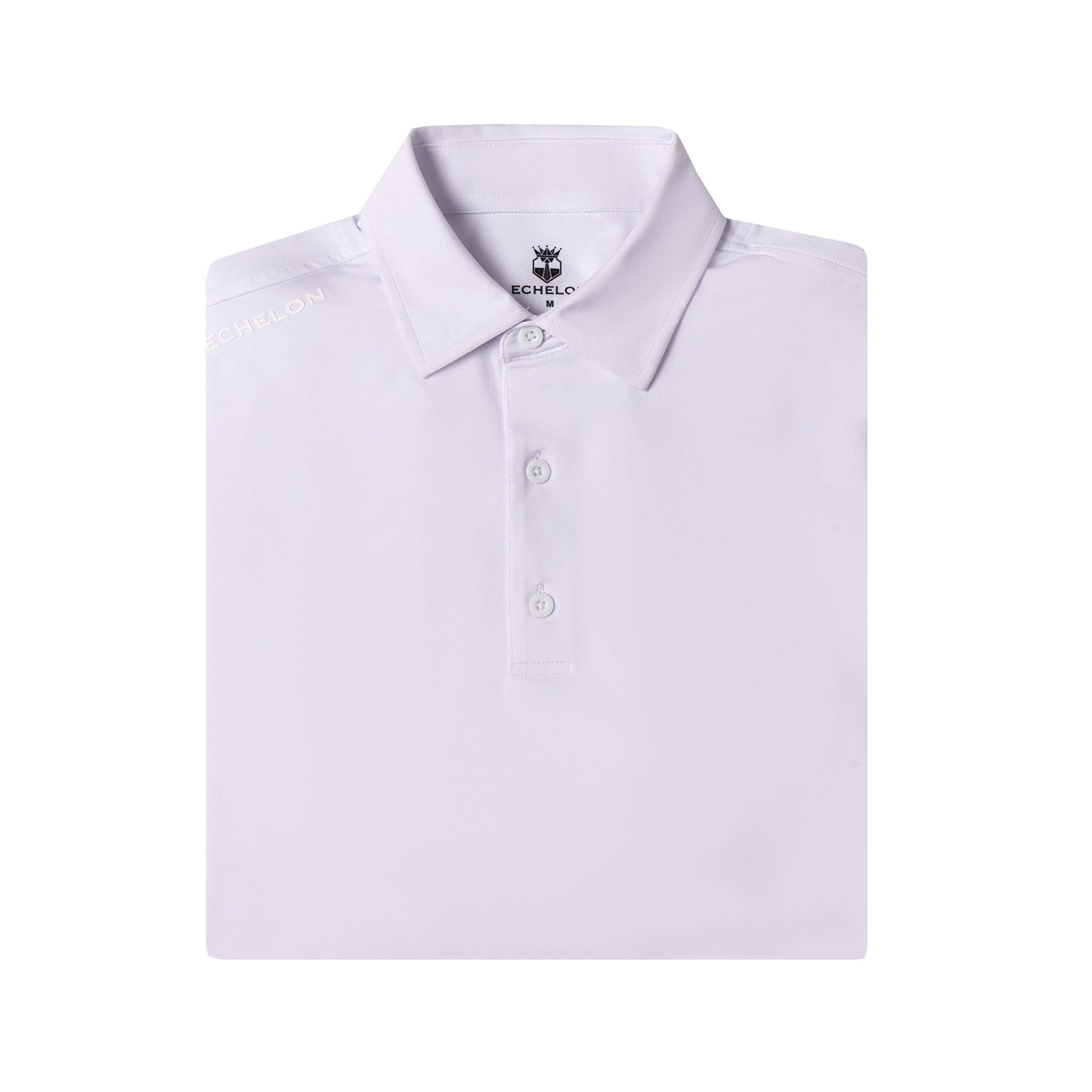 The Summit – Men’s White Performance Golf Polo