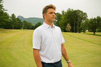 The Summit – Men’s White Performance Golf Polo