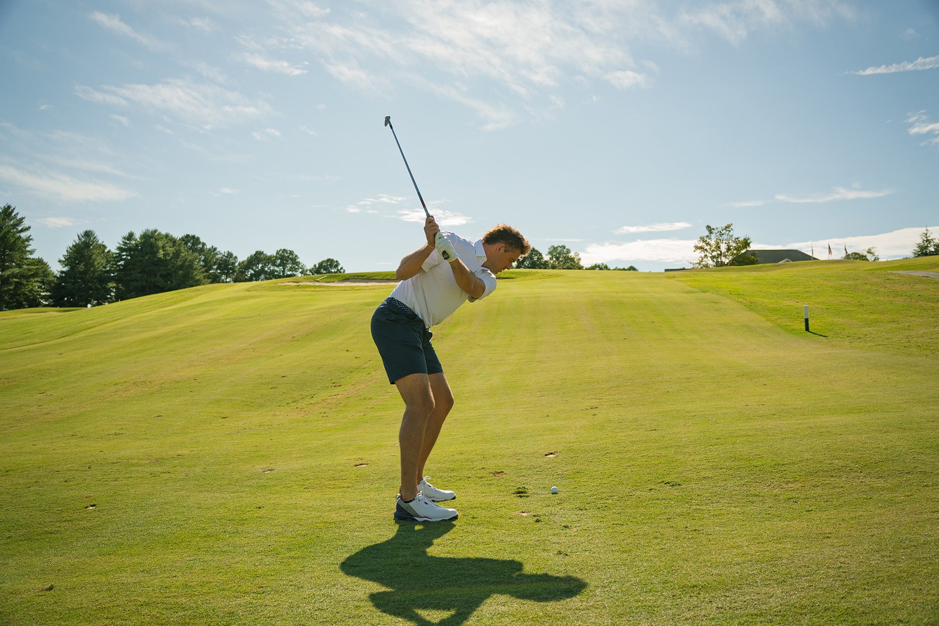 The Summit – Men’s White Performance Golf Polo