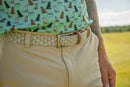 The Pin Seeker - Woven Golf Belt in Khaki