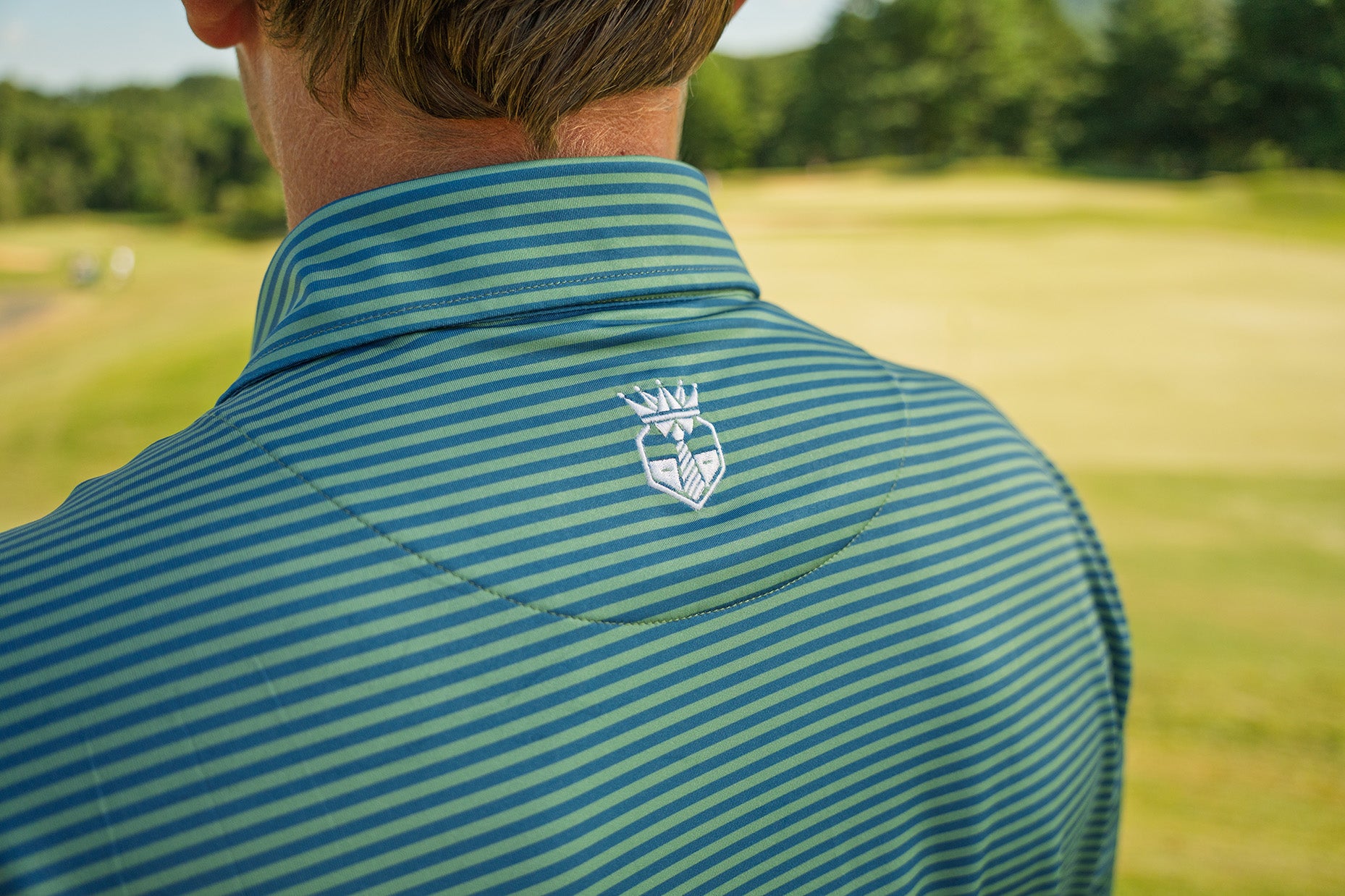 The Mayor’s Office – Men’s Teal Performance Golf Polo
