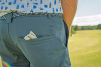The Never Settle Short – Men’s Navy Performance Golf Shorts