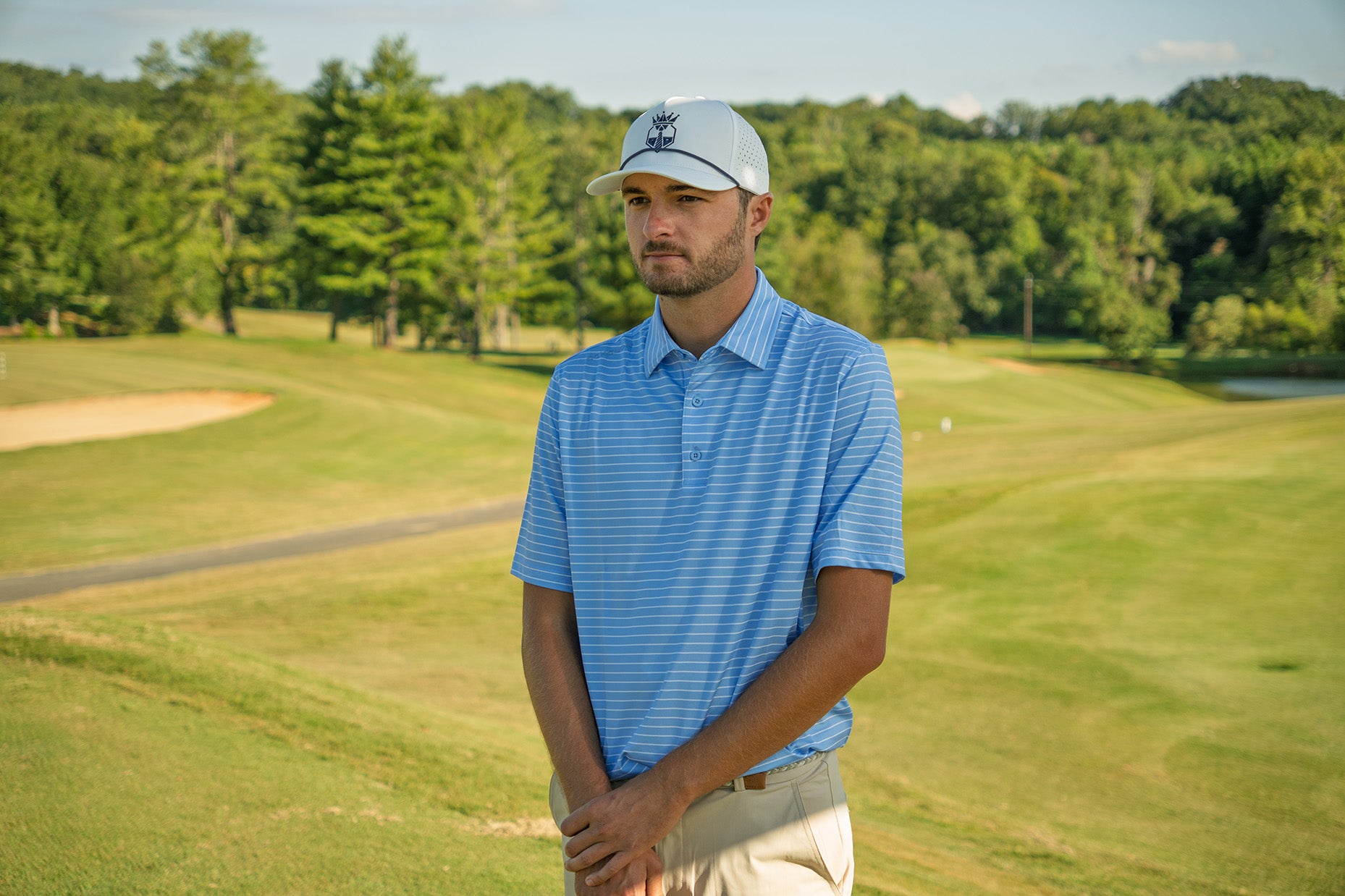 The Tarheel – Men’s Carolina Blue Golf Polo