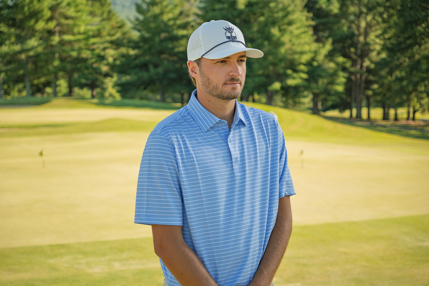 The Tarheel – Men’s Carolina Blue Golf Polo