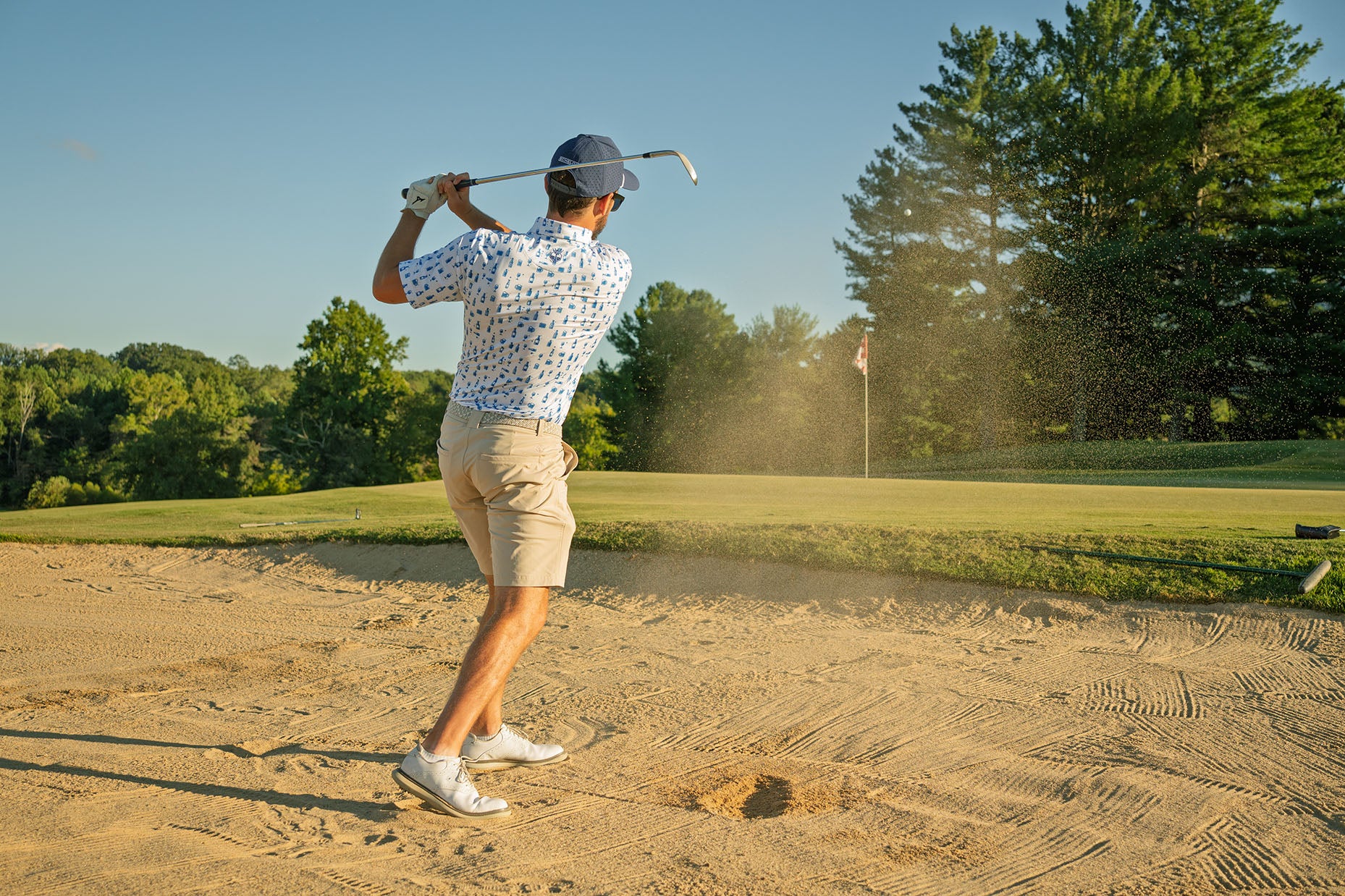 メンズウェア NO GOLF NYLON SHORT PANT KHAKI CHECK The Never Settle Short - Premium Khaki Golf Shorts for Men | Echelon