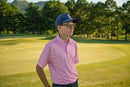 The Catalyst – Men’s Pink & White Striped Golf Polo