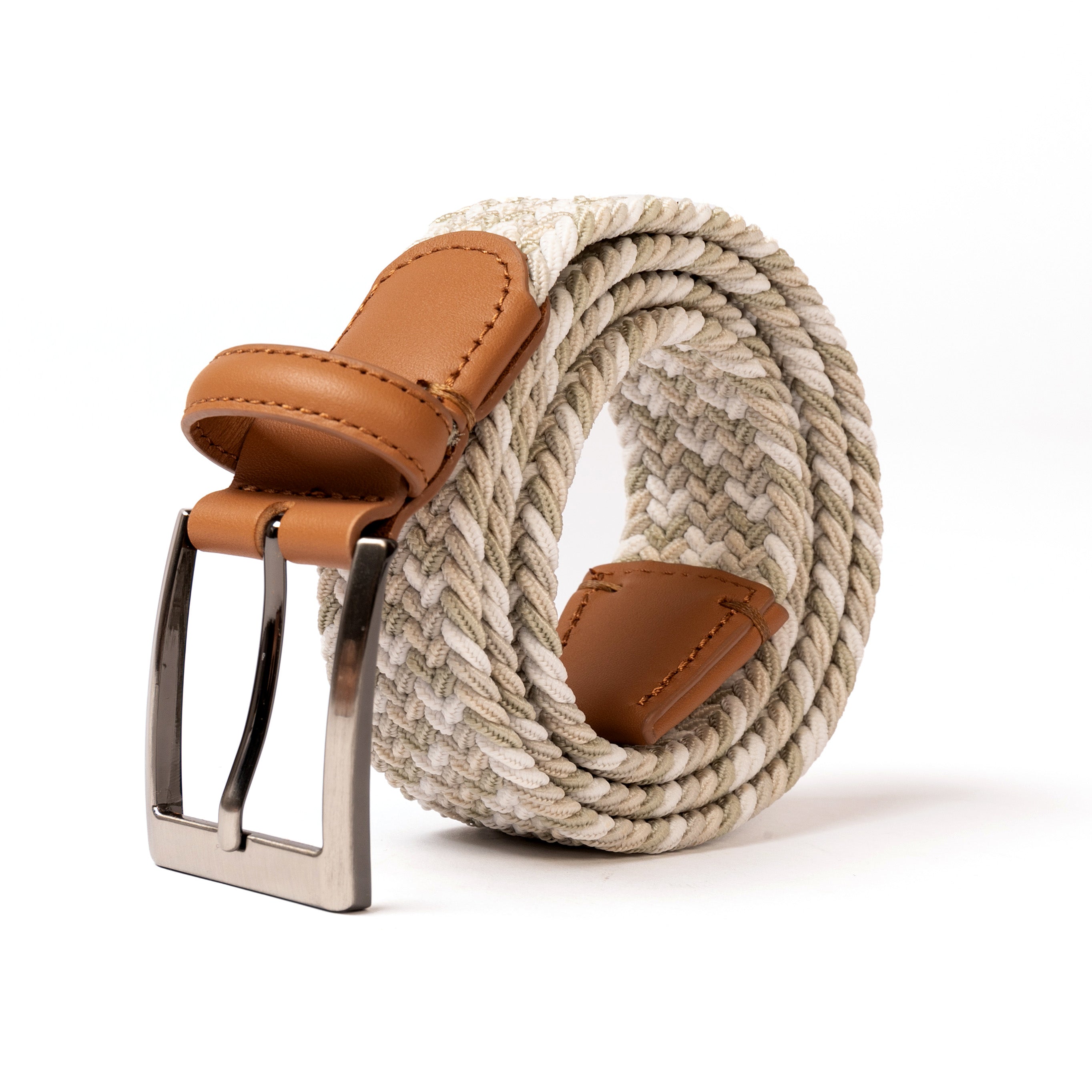 The Pin Seeker - Woven Golf Belt in Khaki