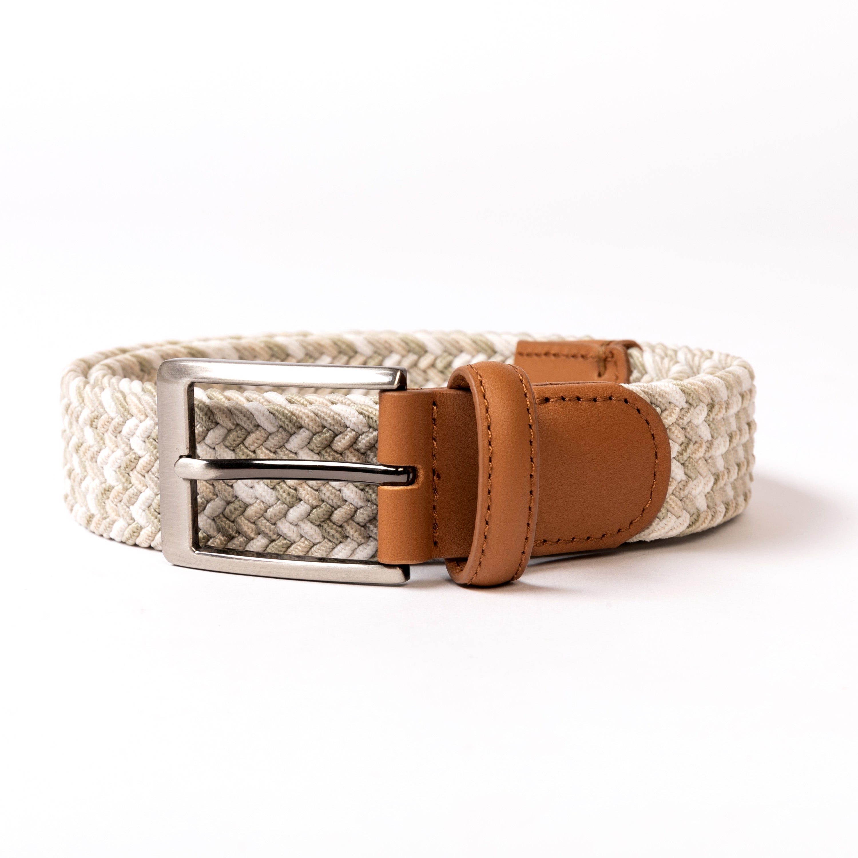 The Pin Seeker - Woven Golf Belt in Khaki