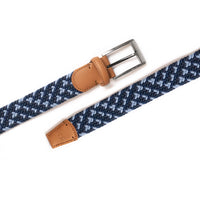 The Pin Seeker - Woven Golf Belt in Navy