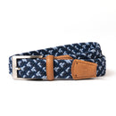 The Pin Seeker - Woven Golf Belt in Navy