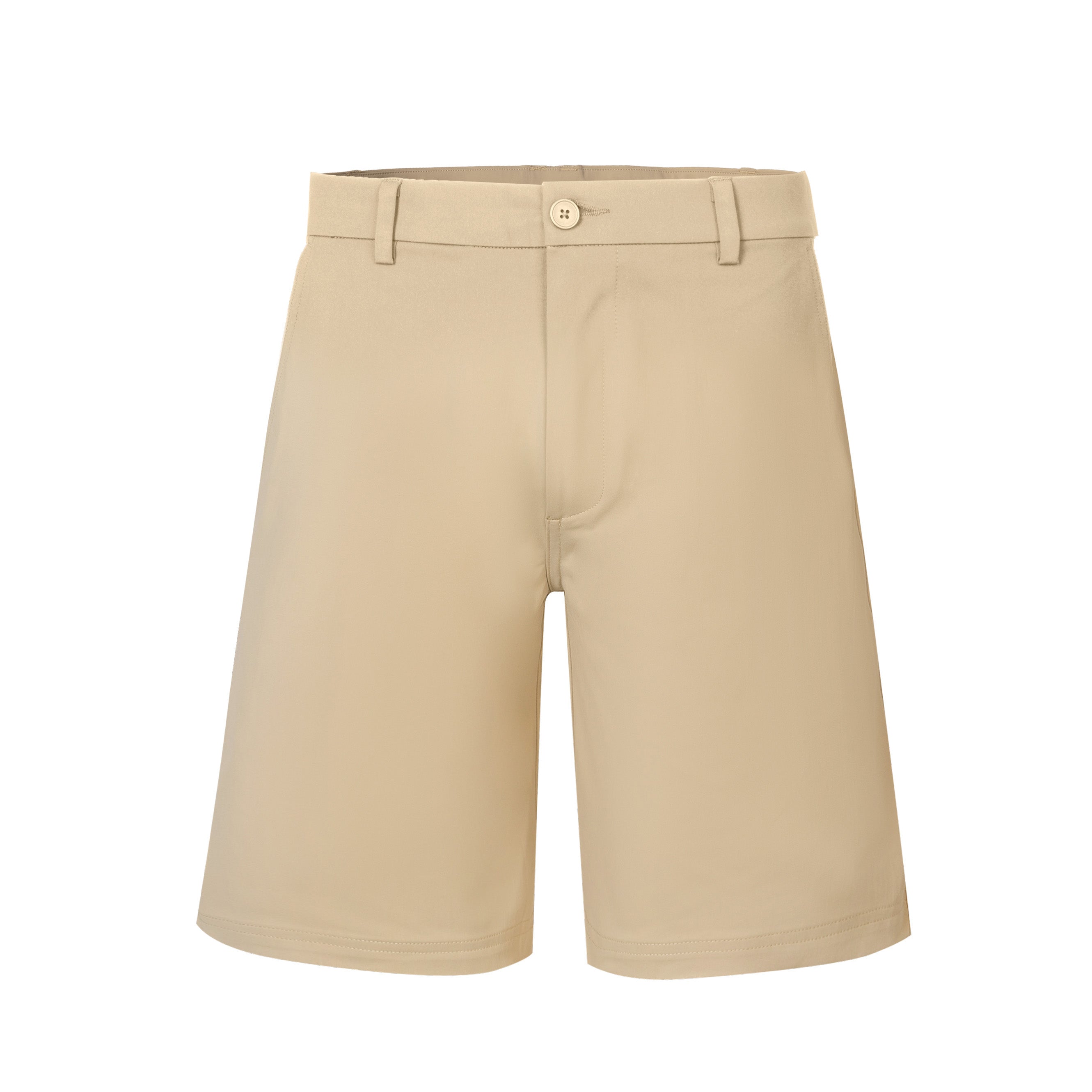 The Never Settle Short - Premium Khaki Golf Shorts for Men | Echelon