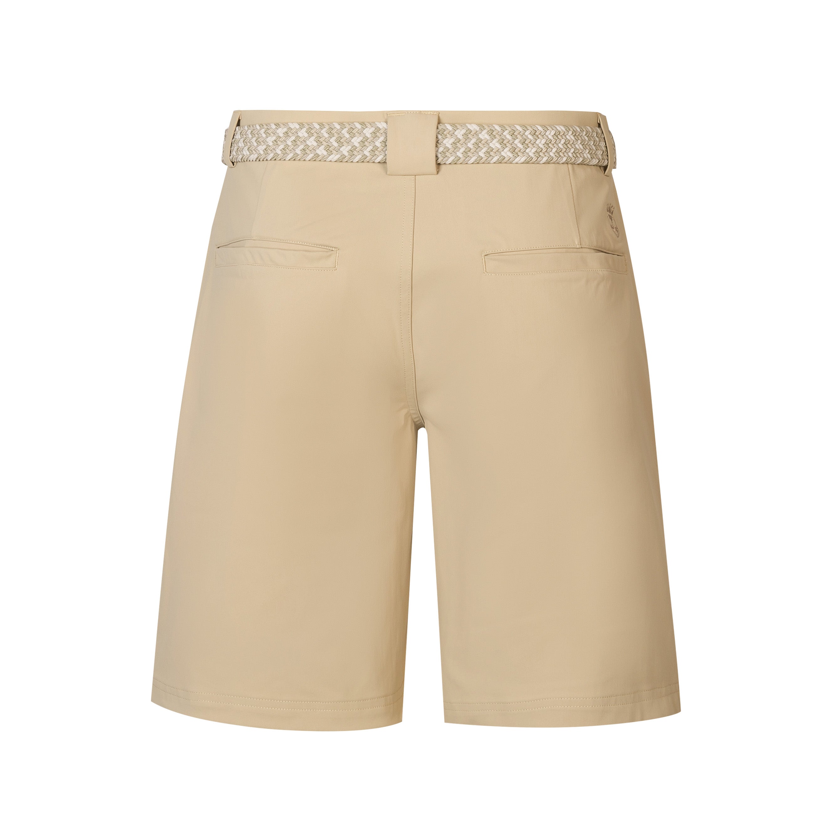 The Never Settle Short - Premium Khaki Golf Shorts for Men | Echelon