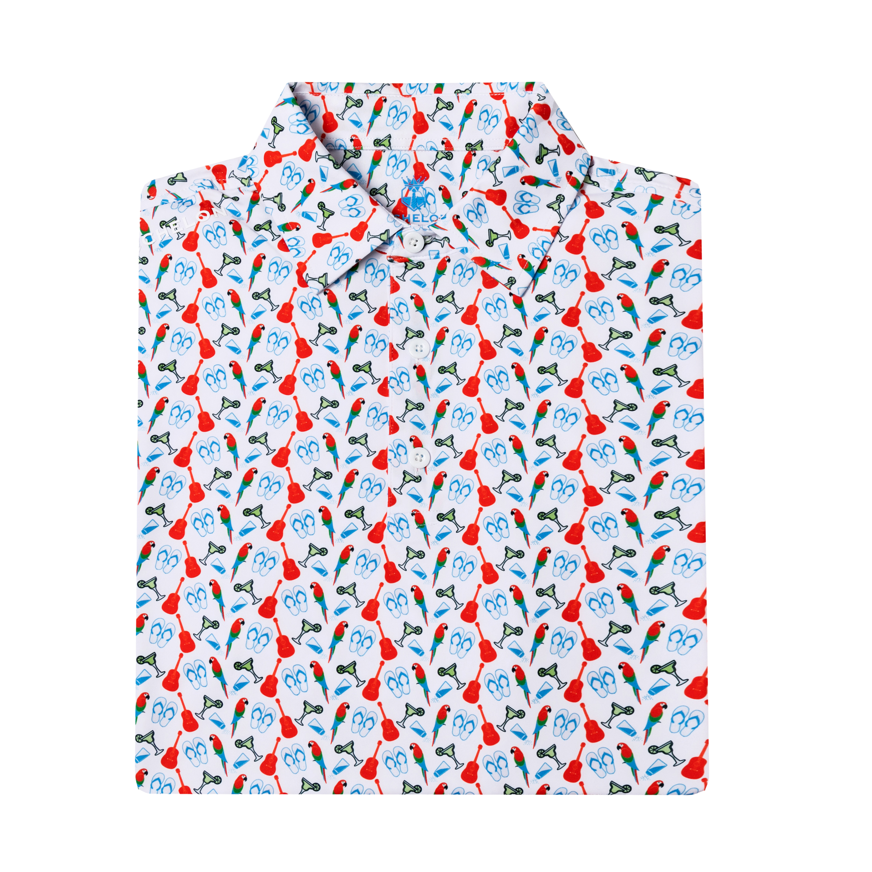 The Lost Shaker – Men’s Performance Print Golf Polo