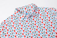 The Lost Shaker – Men’s Performance Print Golf Polo