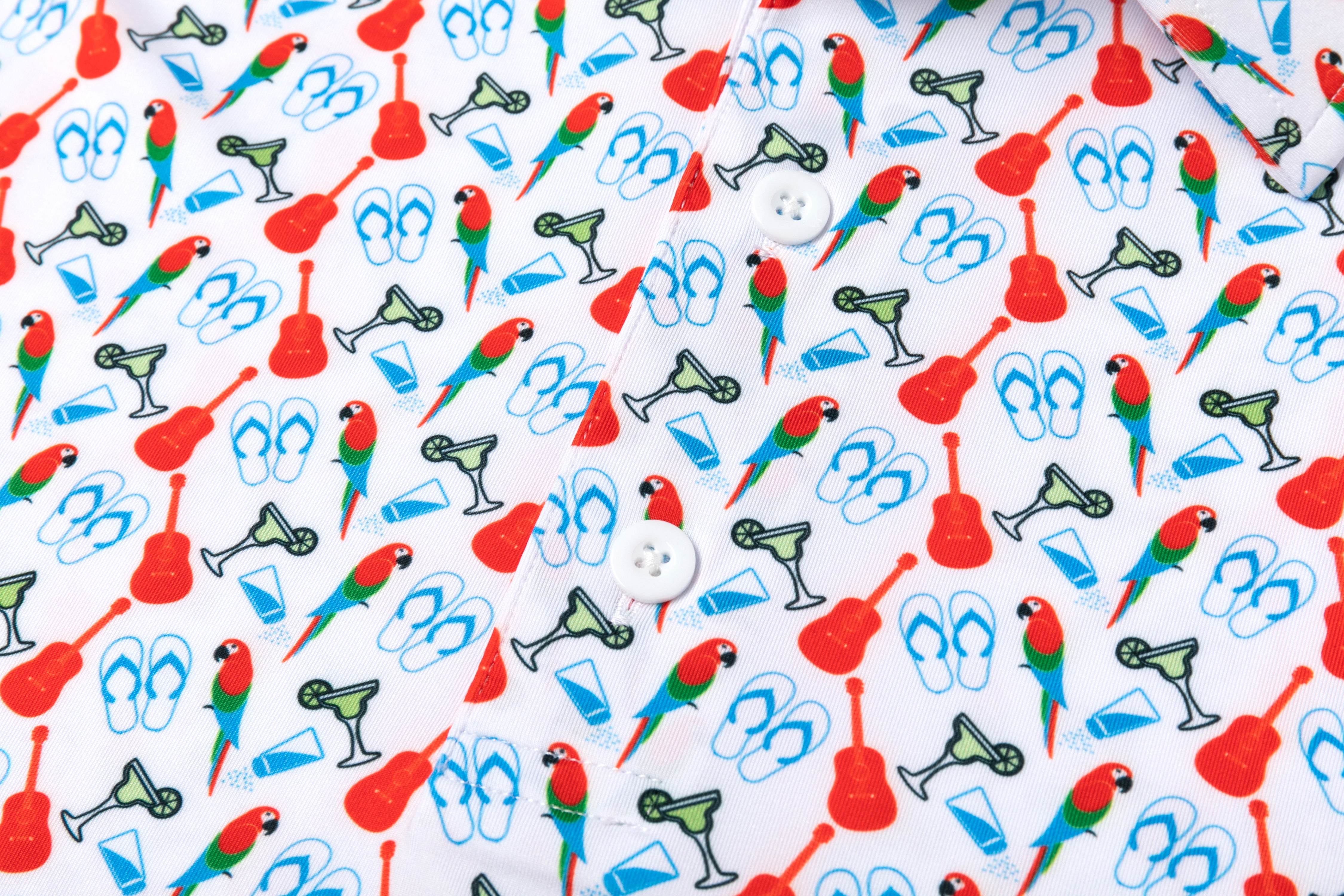 The Lost Shaker – Men’s Performance Print Golf Polo