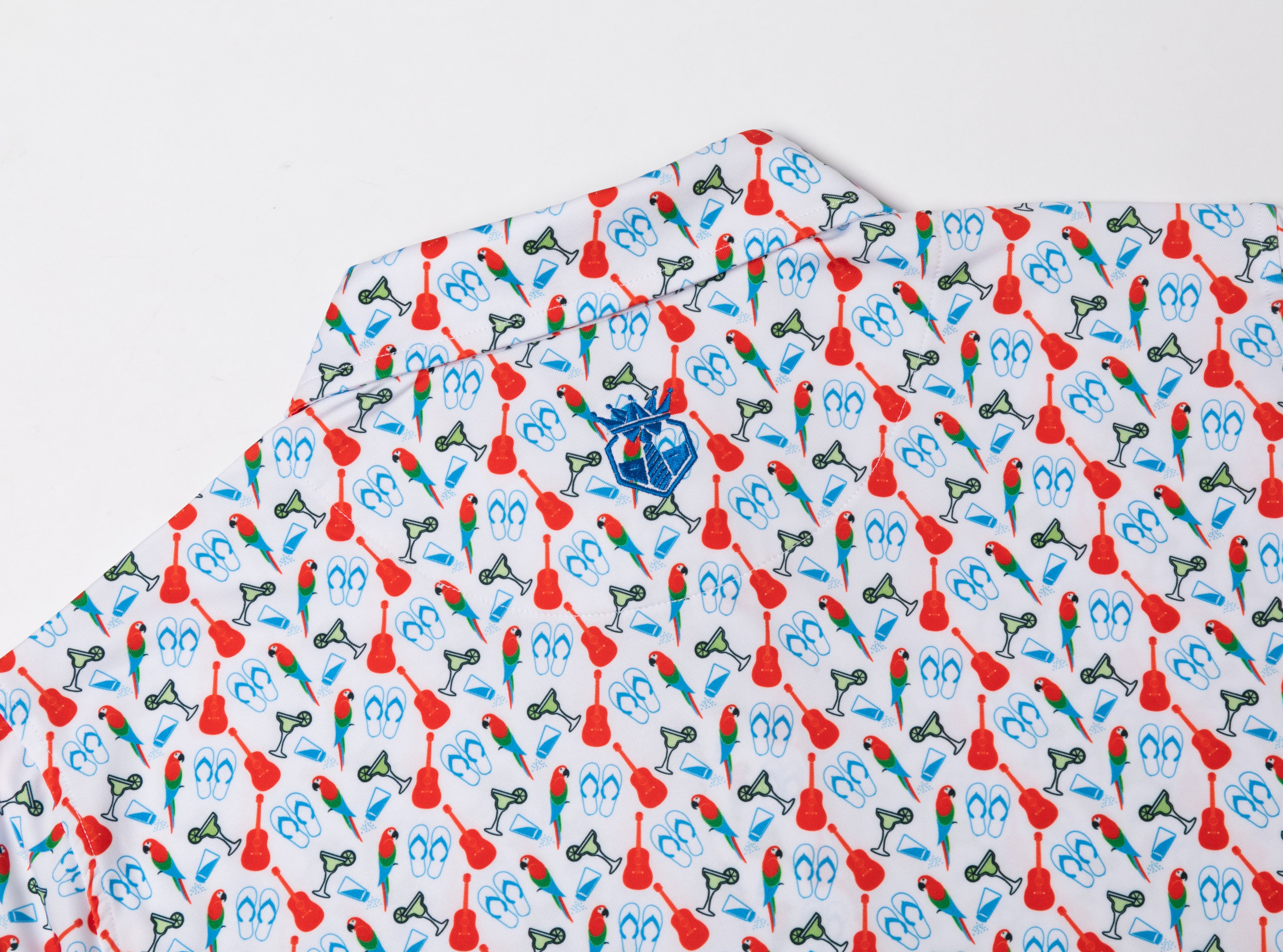 The Lost Shaker – Men’s Performance Print Golf Polo