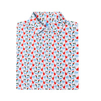 The Lost Shaker – Men’s Performance Print Golf Polo