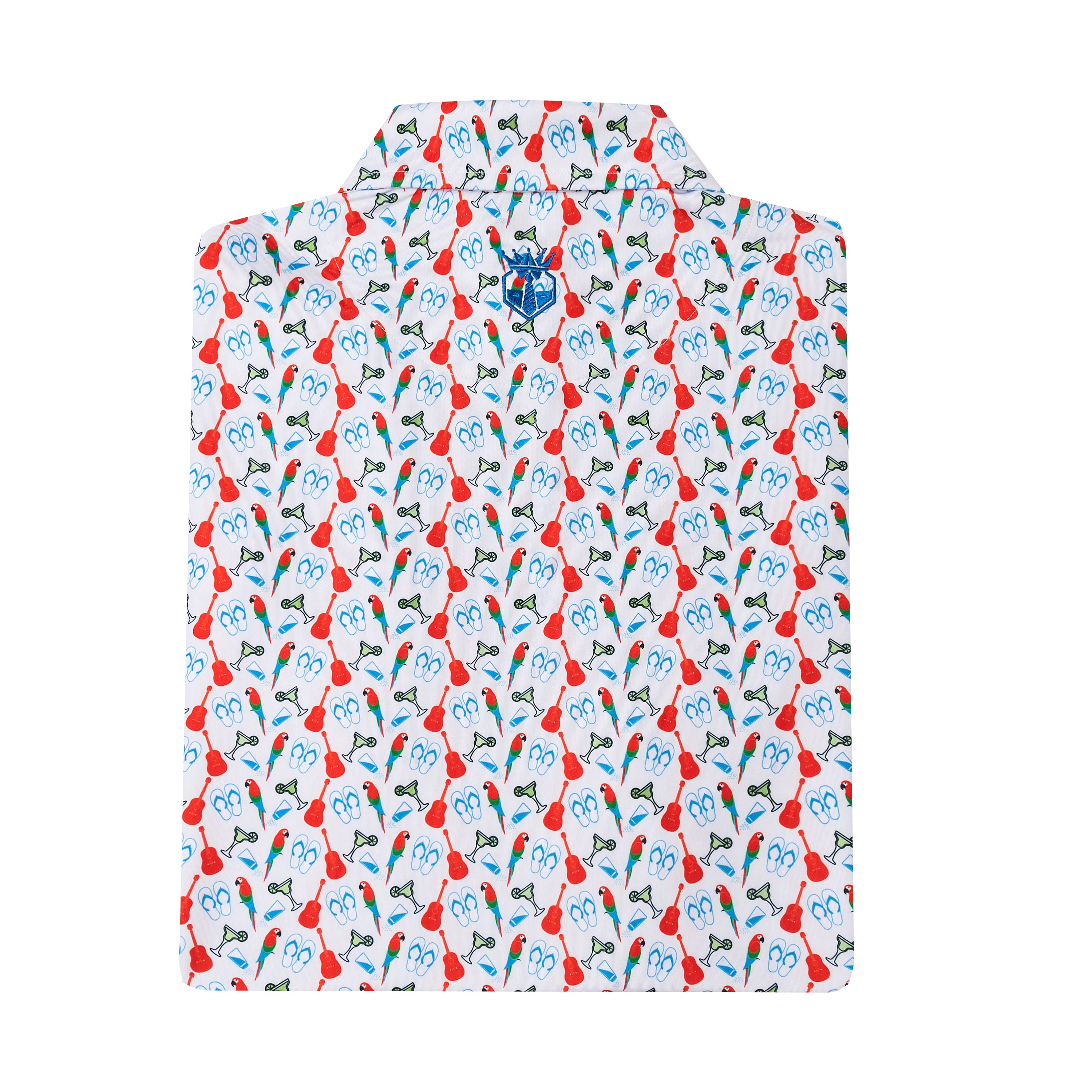 The Lost Shaker – Men’s Performance Print Golf Polo